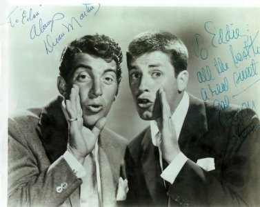 Autographed picture of Dean and Jerry